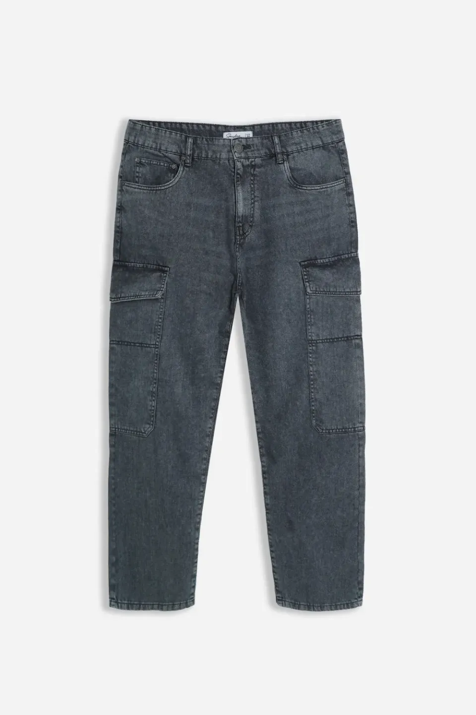 Sonny Bono Denim Cargo Baggy Grigio Tasche