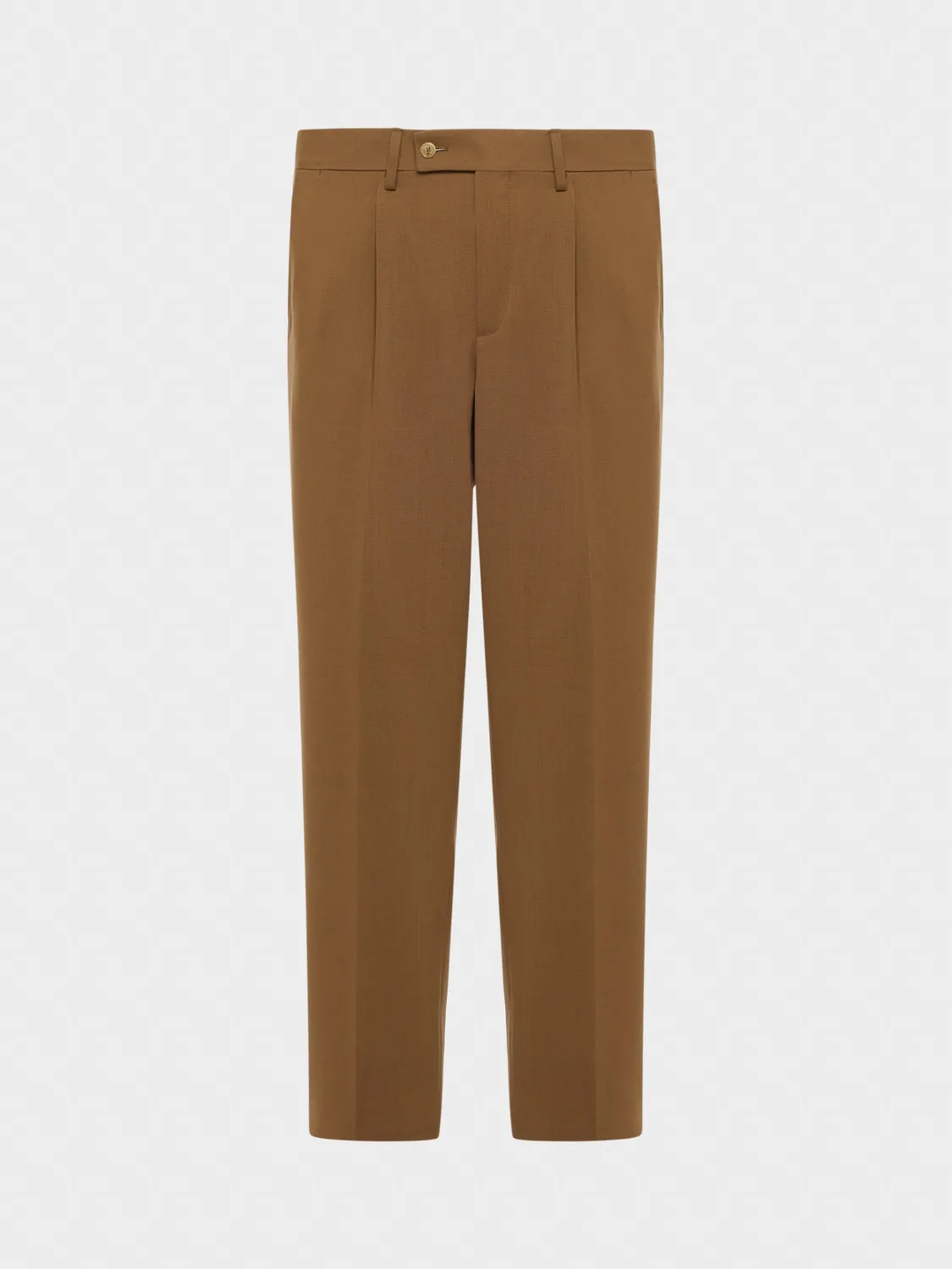 Caruso Houdini pantalone tropical lana marrone