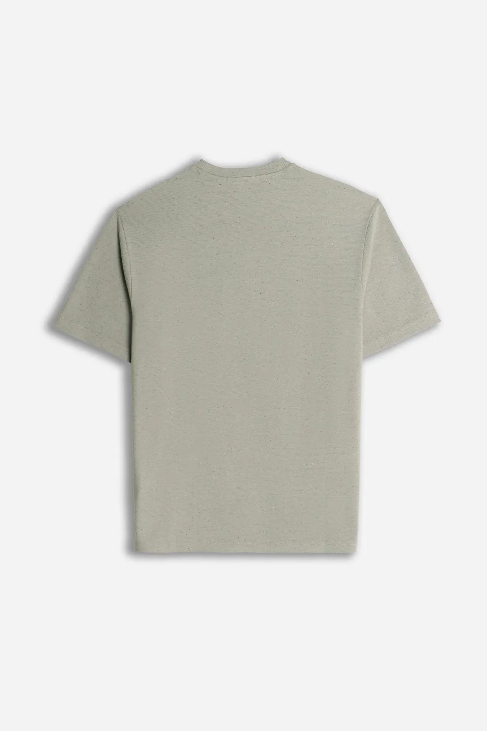 Sonny Bono jersey fiammato t-shirt girocollo verde muschio