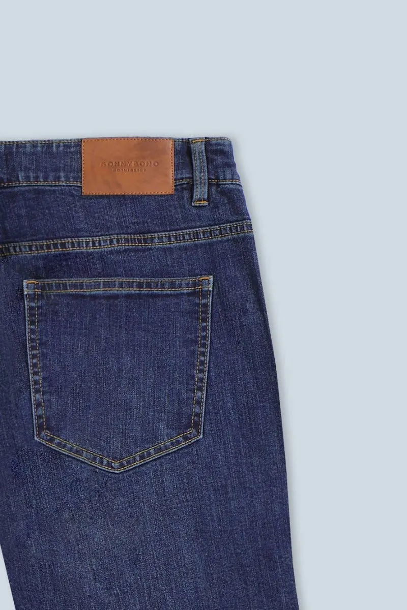 Sonny Bono Jeans Regular Fit Bleu Taglio Dritto