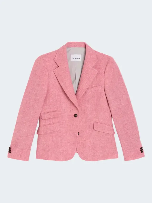Sand Shetland Remi blazer donna rosa corallo