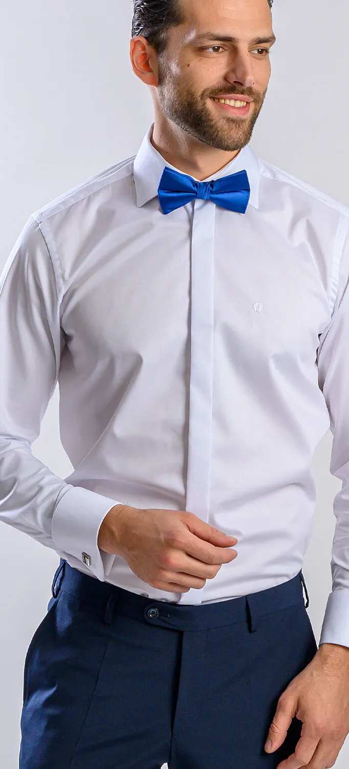 Alain Delon camicia bianca extra slim cerimonia