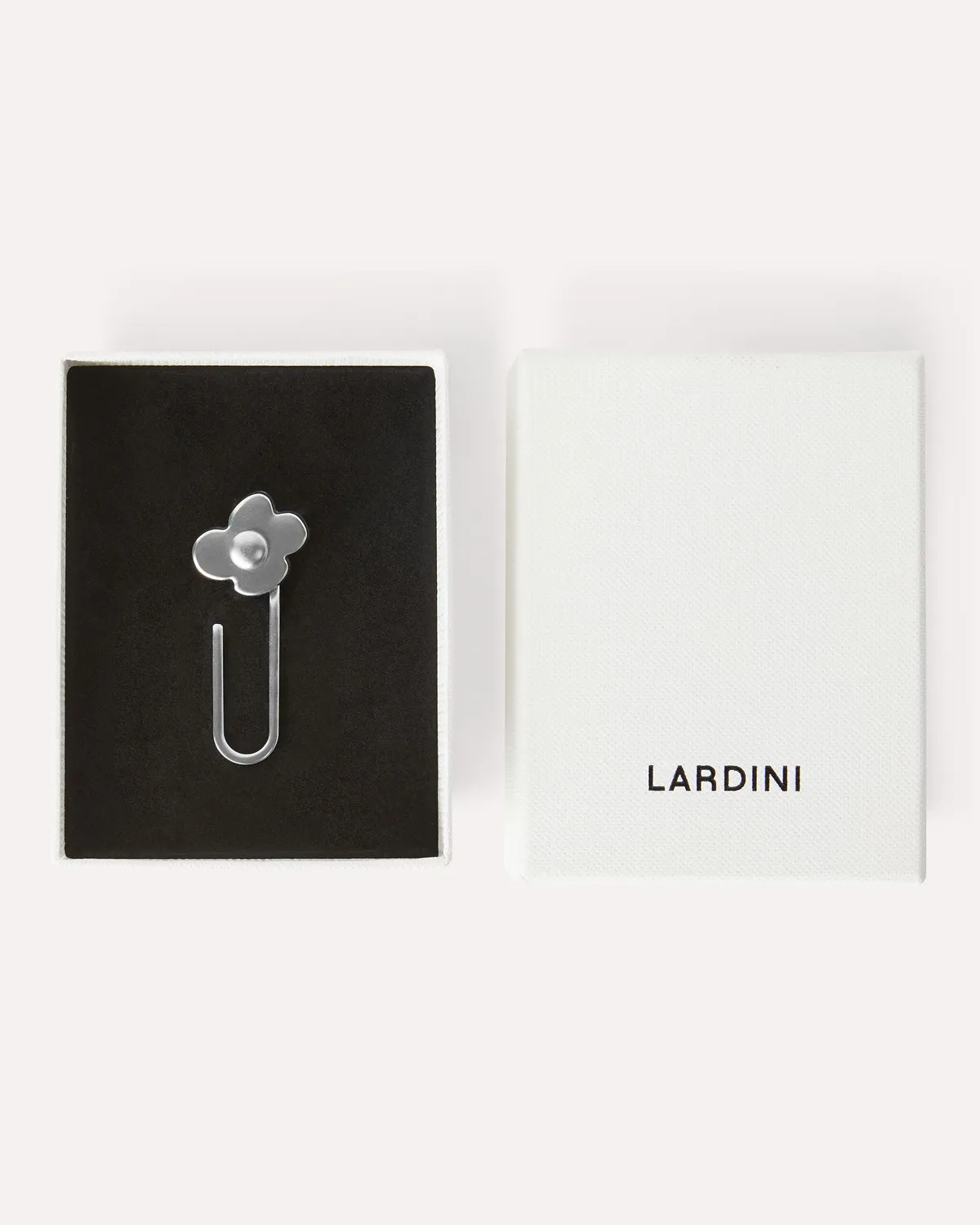 Lardini spilla pin fiore argento ottone