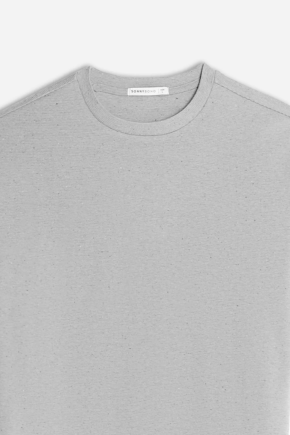 Sonny Bono Jersey Fiammato t-shirt girocollo grigio