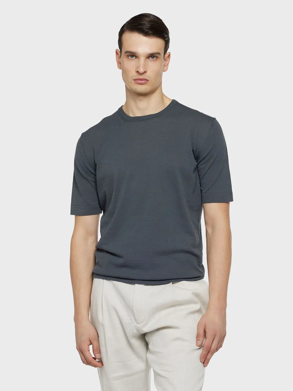 Caruso Butterfly t-shirt cotone grigio antracite