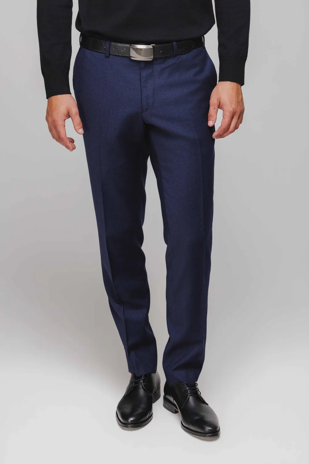 Alain Delon abito uomo slim fit blu accenti neri