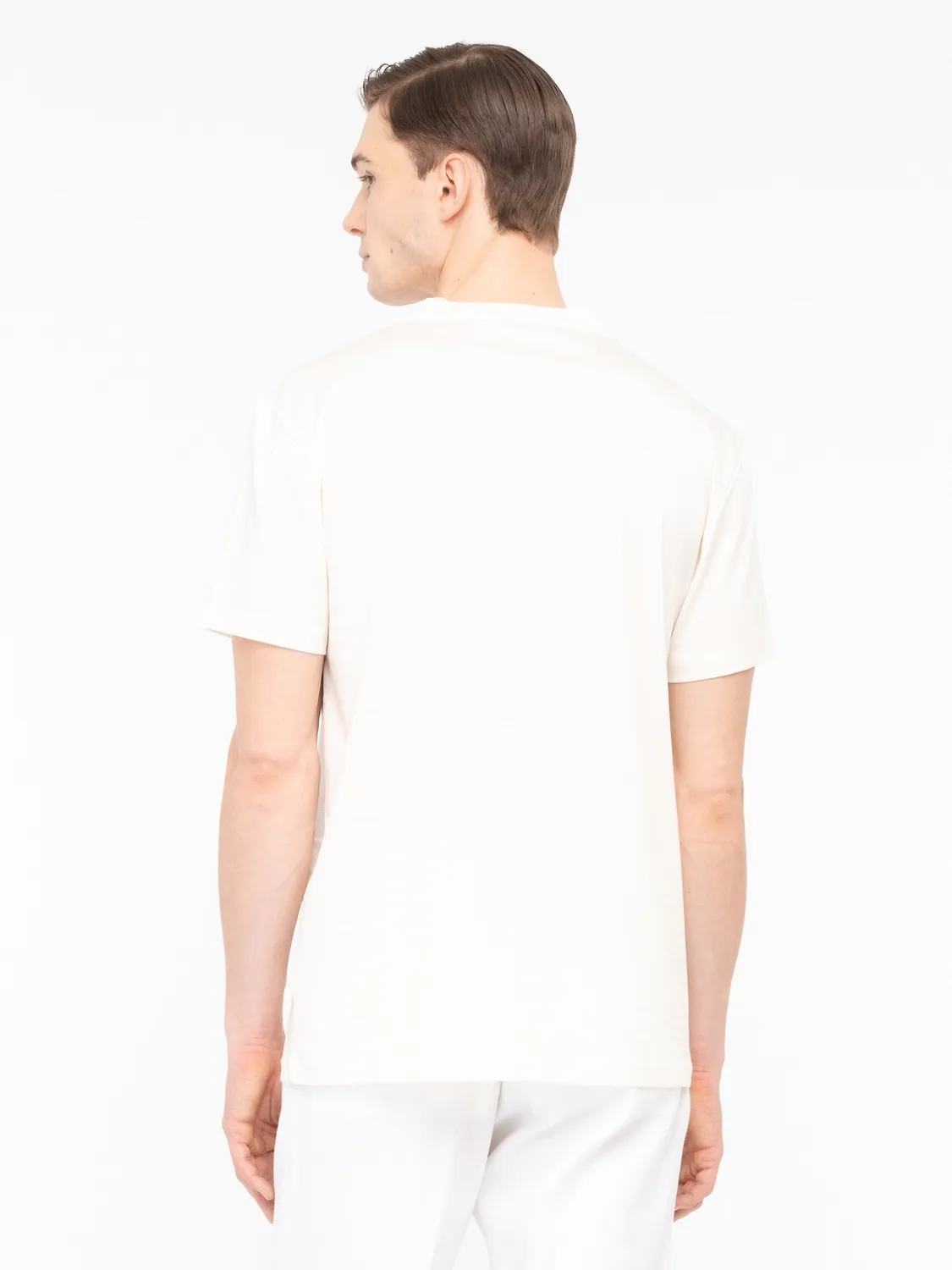 Paoloni T-shirt jersey di cotone bianca 100% cotone