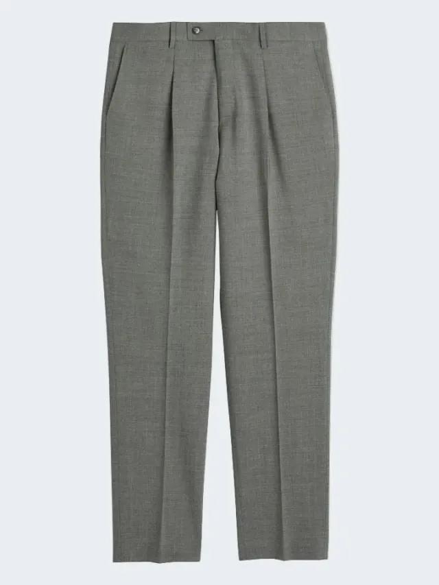 Sand Menswear 4-Flex Mark N pantalone lana grigio fumo
