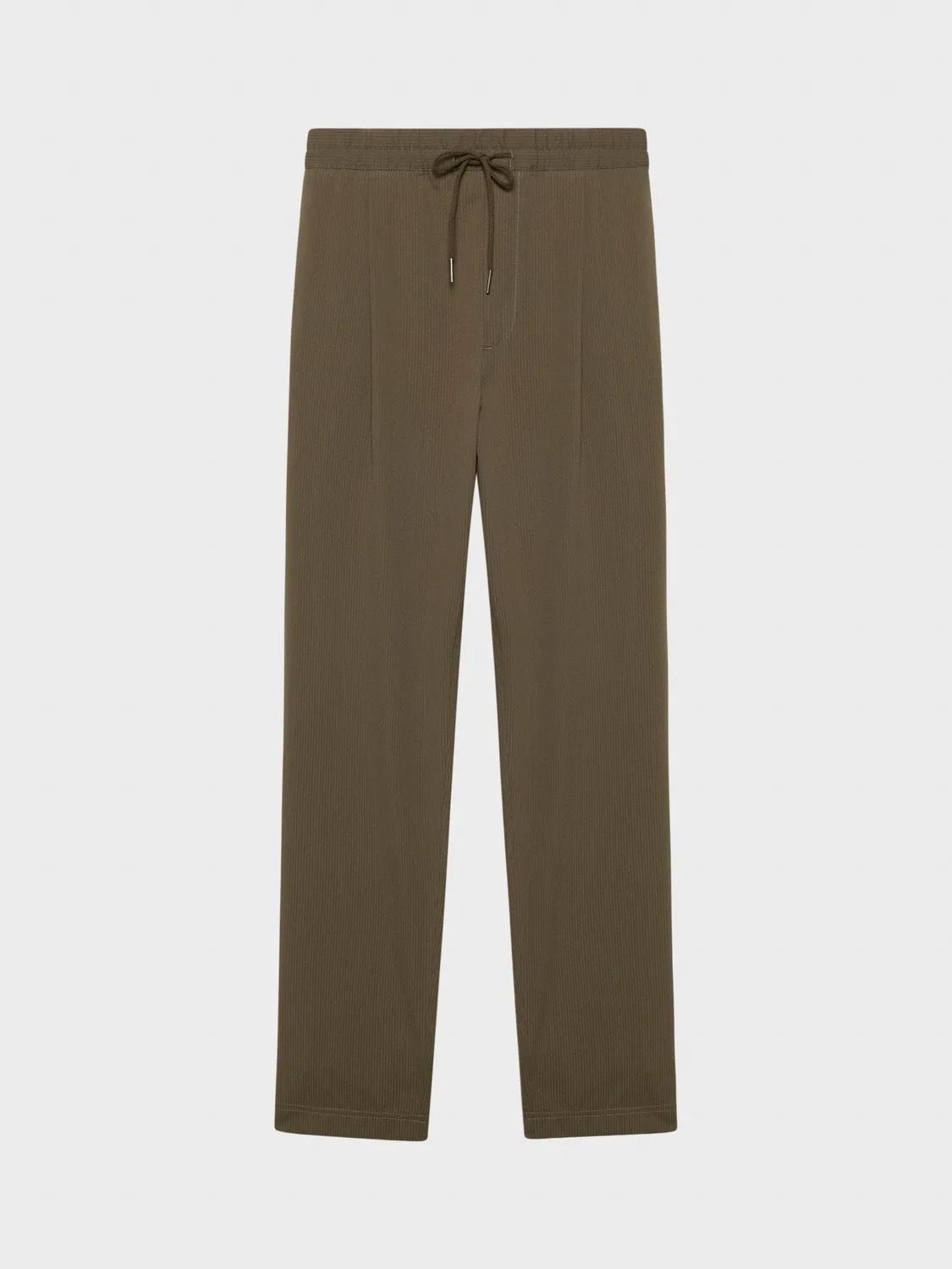Caruso Pantalone jogger seersucker verde cotone