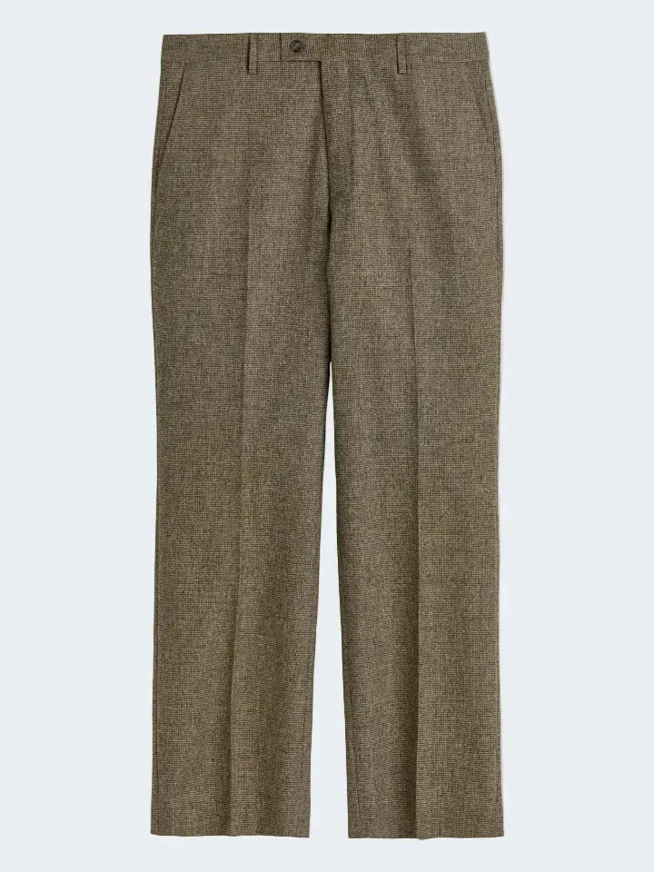 Sand Menswear Craig pantalone stretch micro check