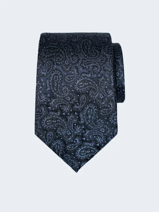 Sand T490 cravatta seta paisley 8cm