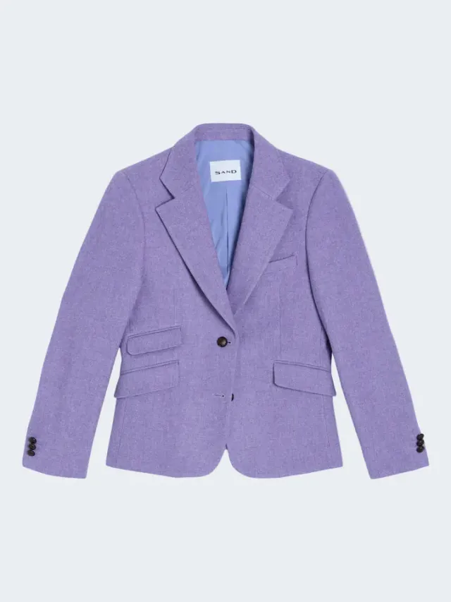 Sand Menswear Shetland Remi B blazer lana viola