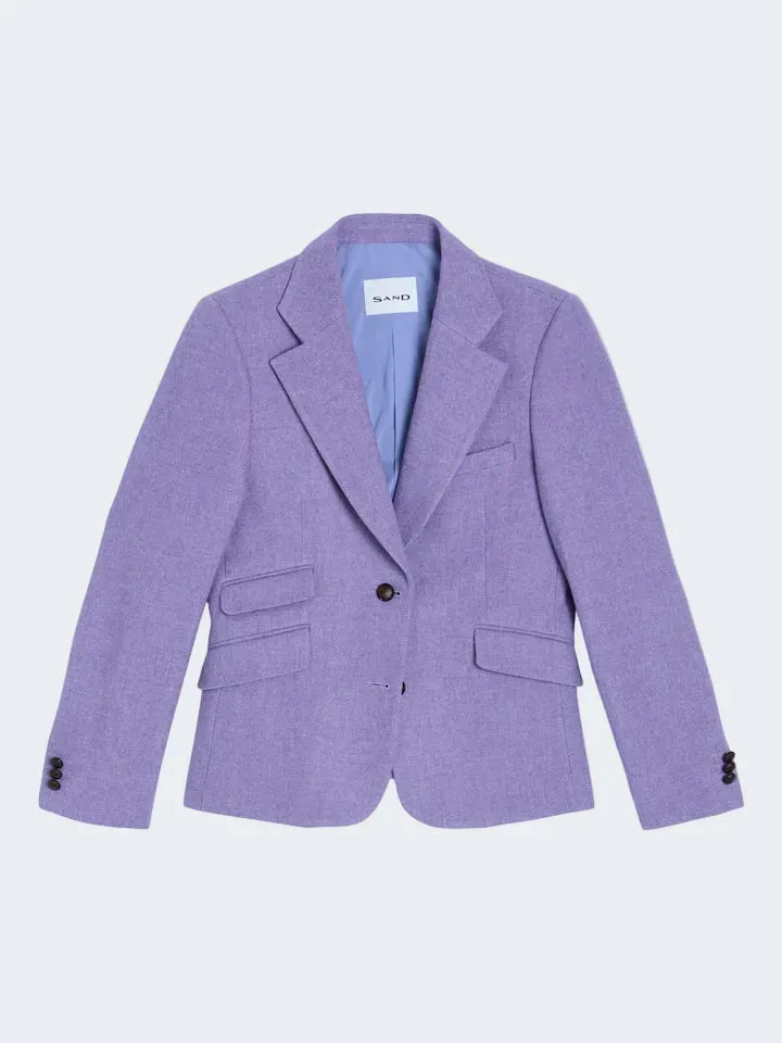 Sand Menswear Shetland Remi B blazer lana viola