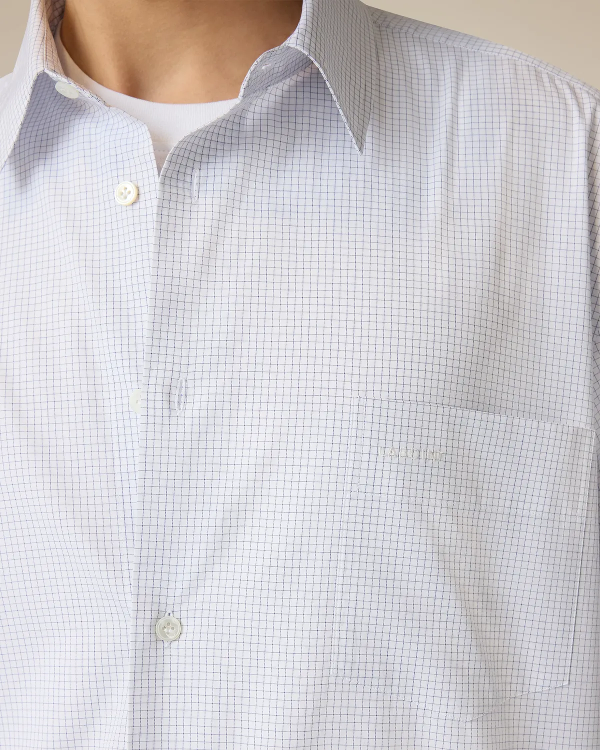 Lardini Camicia Bianca in Popeline di Cotone