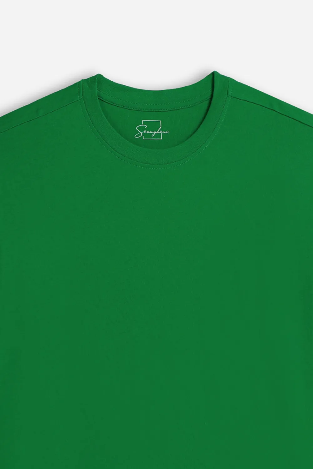 Sonny Bono Basic t-shirt girocollo verde vestibilità comoda