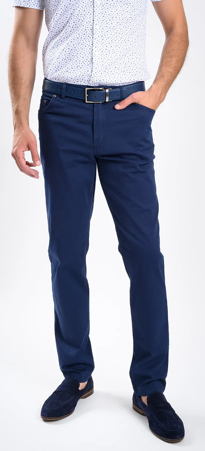 Alain Delon Dark Blue jeans blu scuro slim elasticizzati