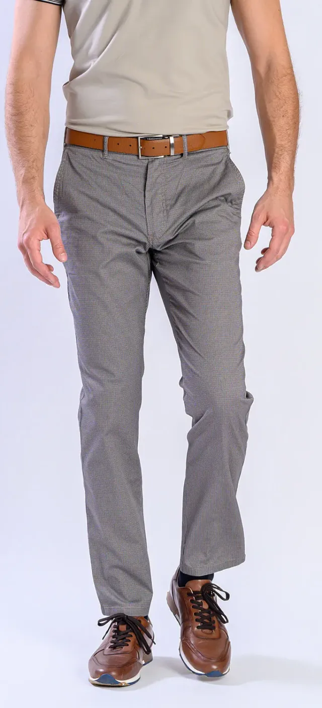 Alain Delon chinos pepito beige-marrone 33/32 slim fit