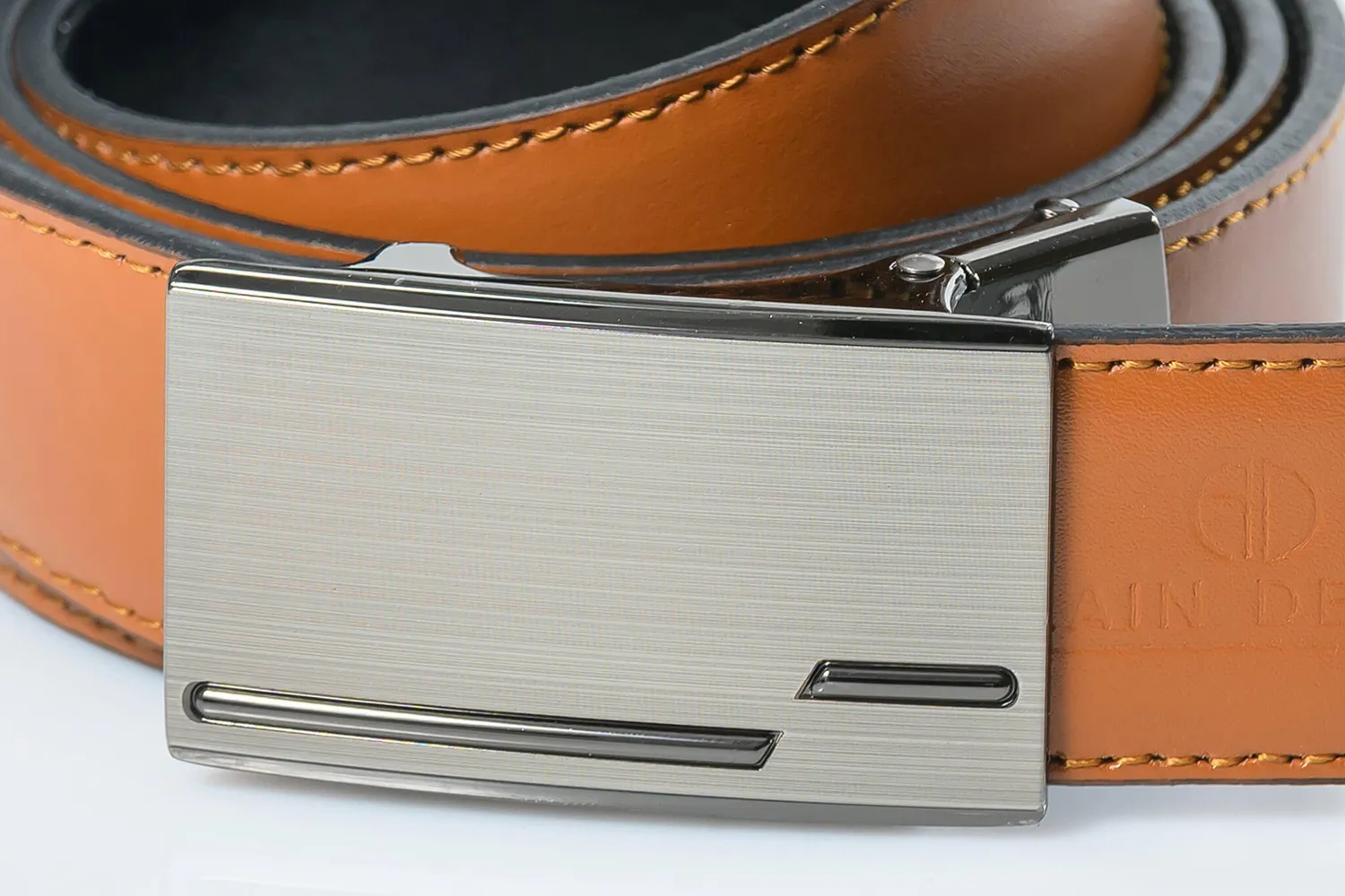 Alain Delon cintura pelle reversibile automatica 110