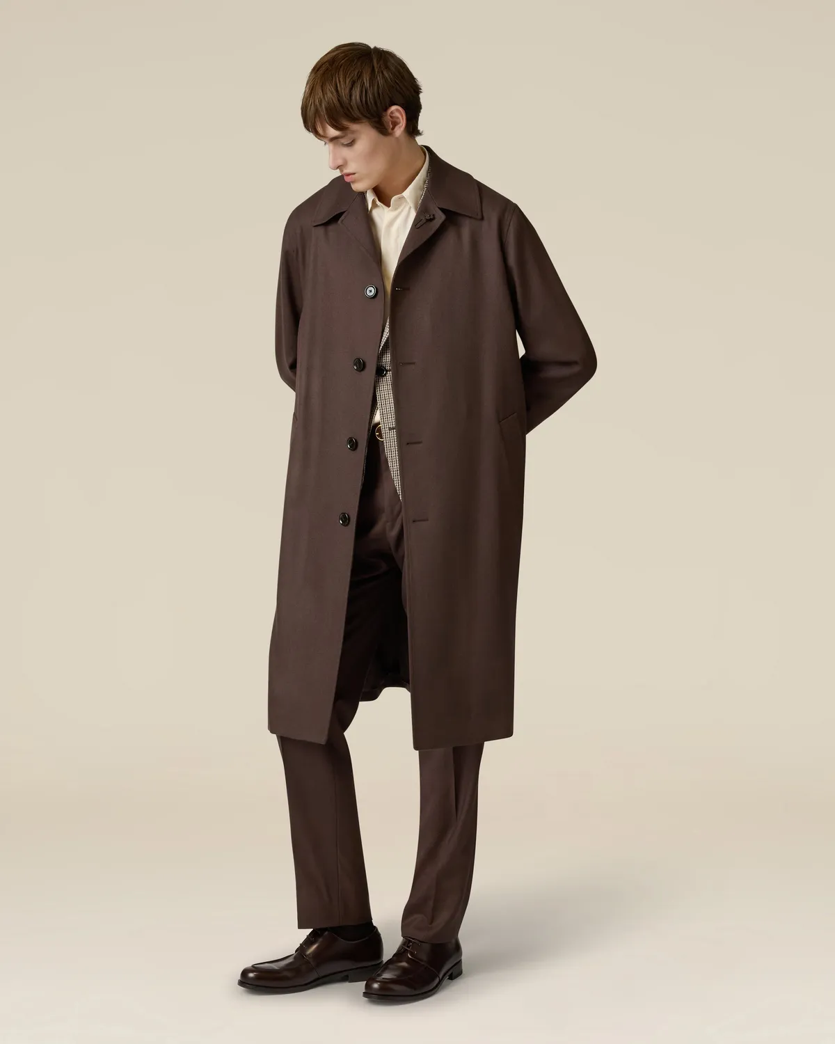 Lardini Iconic Giacca monopetto cashmere beige