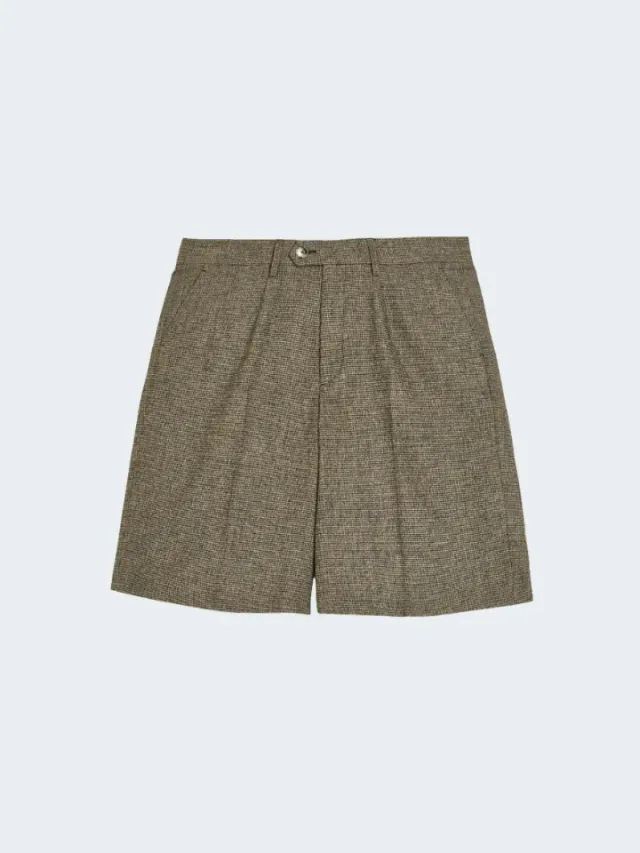 Sand Menswear Dori Short shorts micro quadri stretch