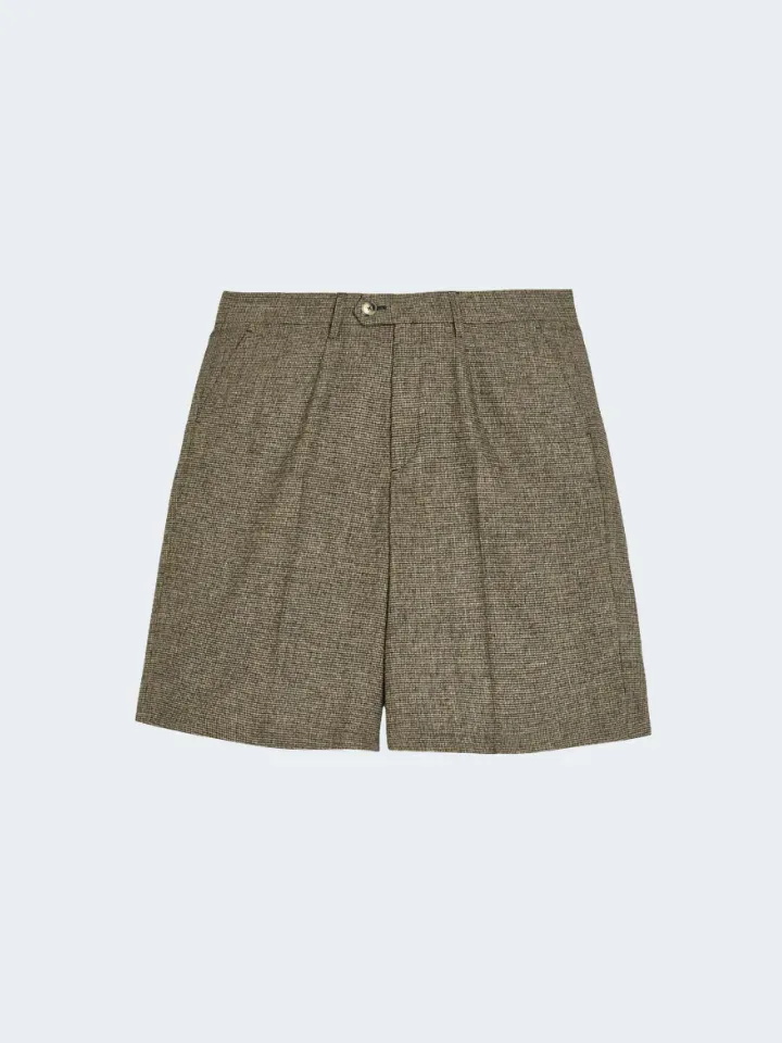 Sand Menswear Dori Short shorts micro quadri stretch