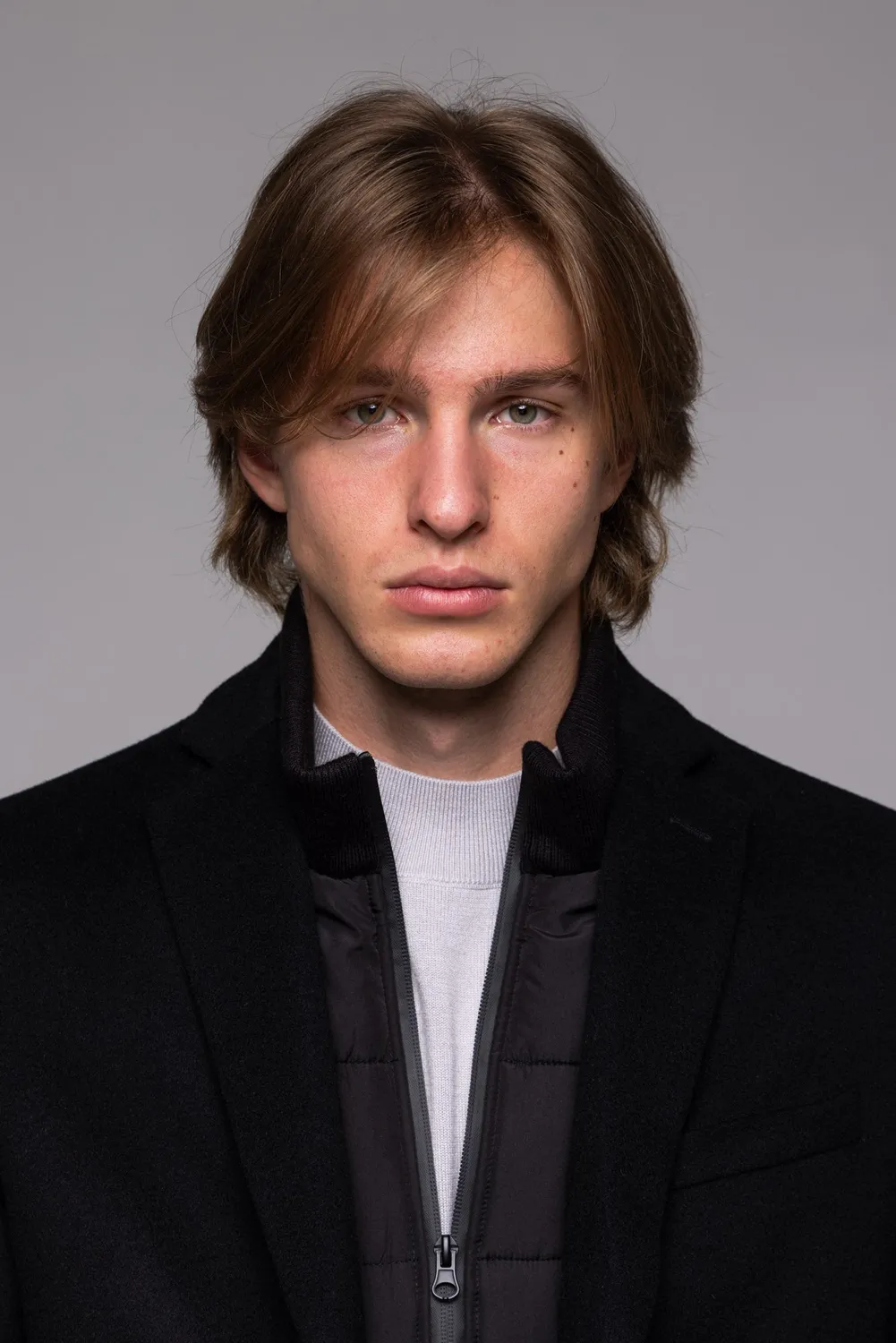Alain Delon cappotto nero lana 50 con inserto staccabile