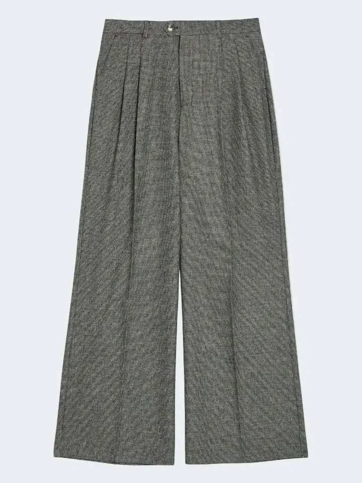 Sand Menswear Dori Super Wide 6026 pantalone fantasia vita alta