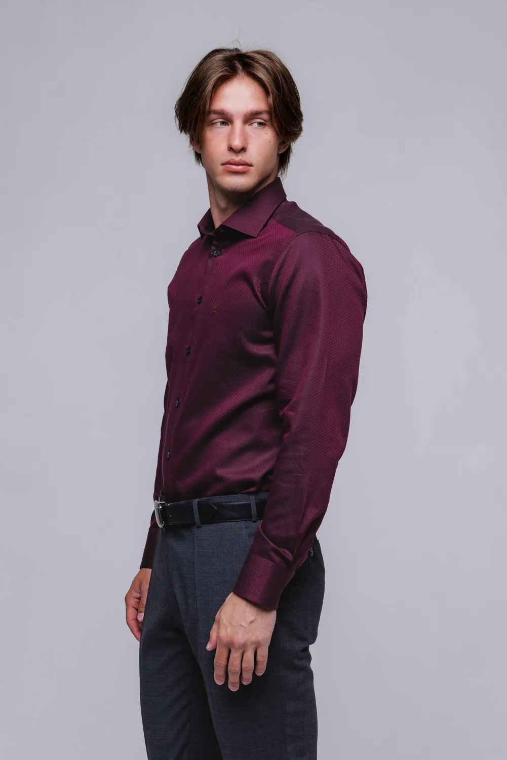 Alain Delon camicia business Slim Fit cotone
