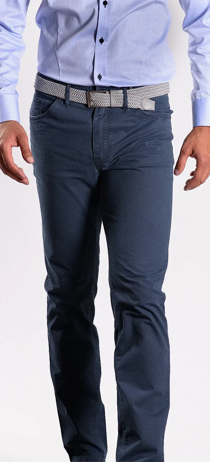 Alain Delon jeans grigio-blu slim cotone Setex