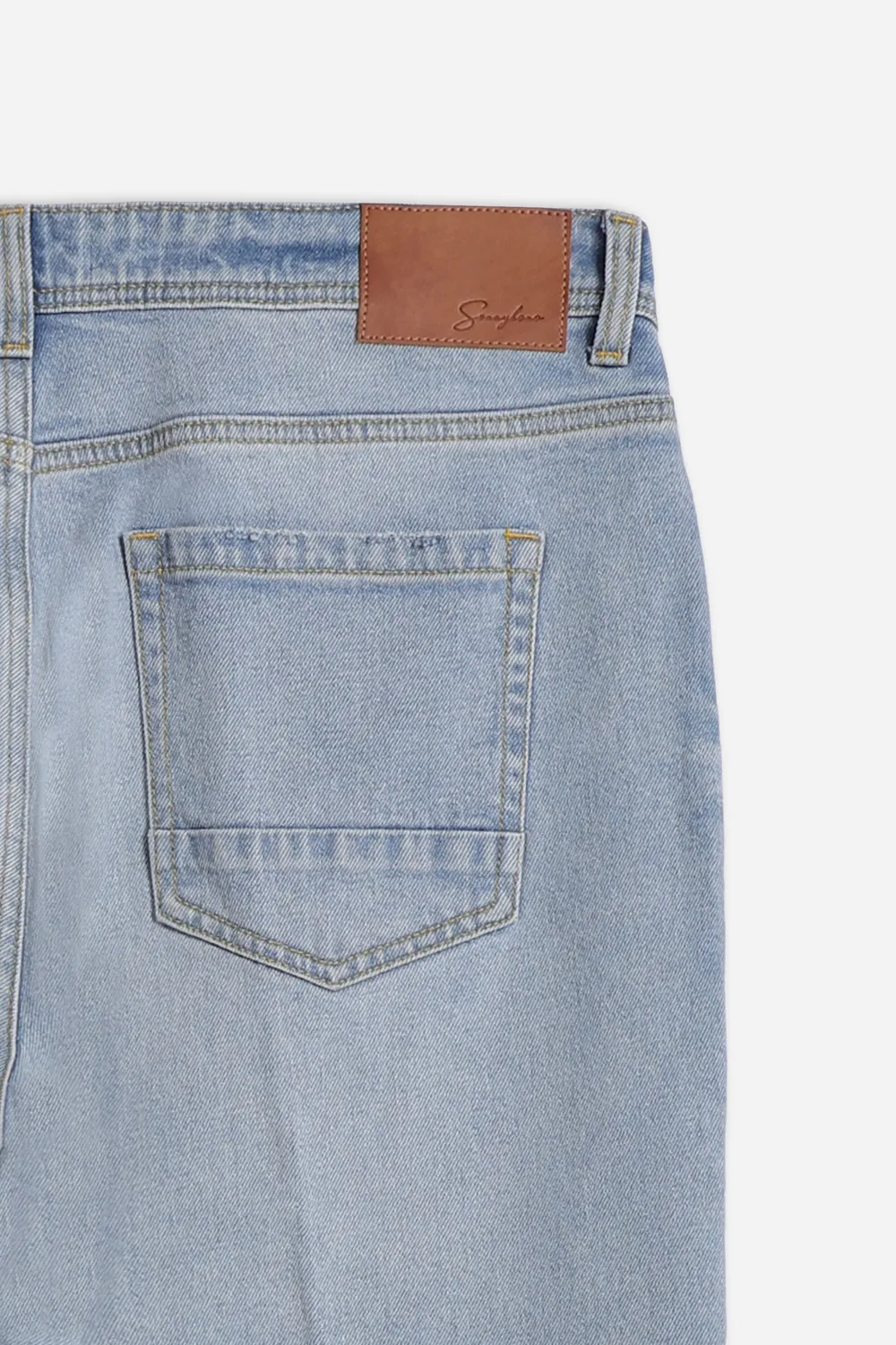 Sonny Bono Slim Cropped jeans celeste cotone elasticizzato