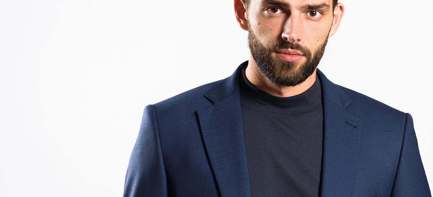 Alain Delon abito blu navy slim fit due bottoni 102