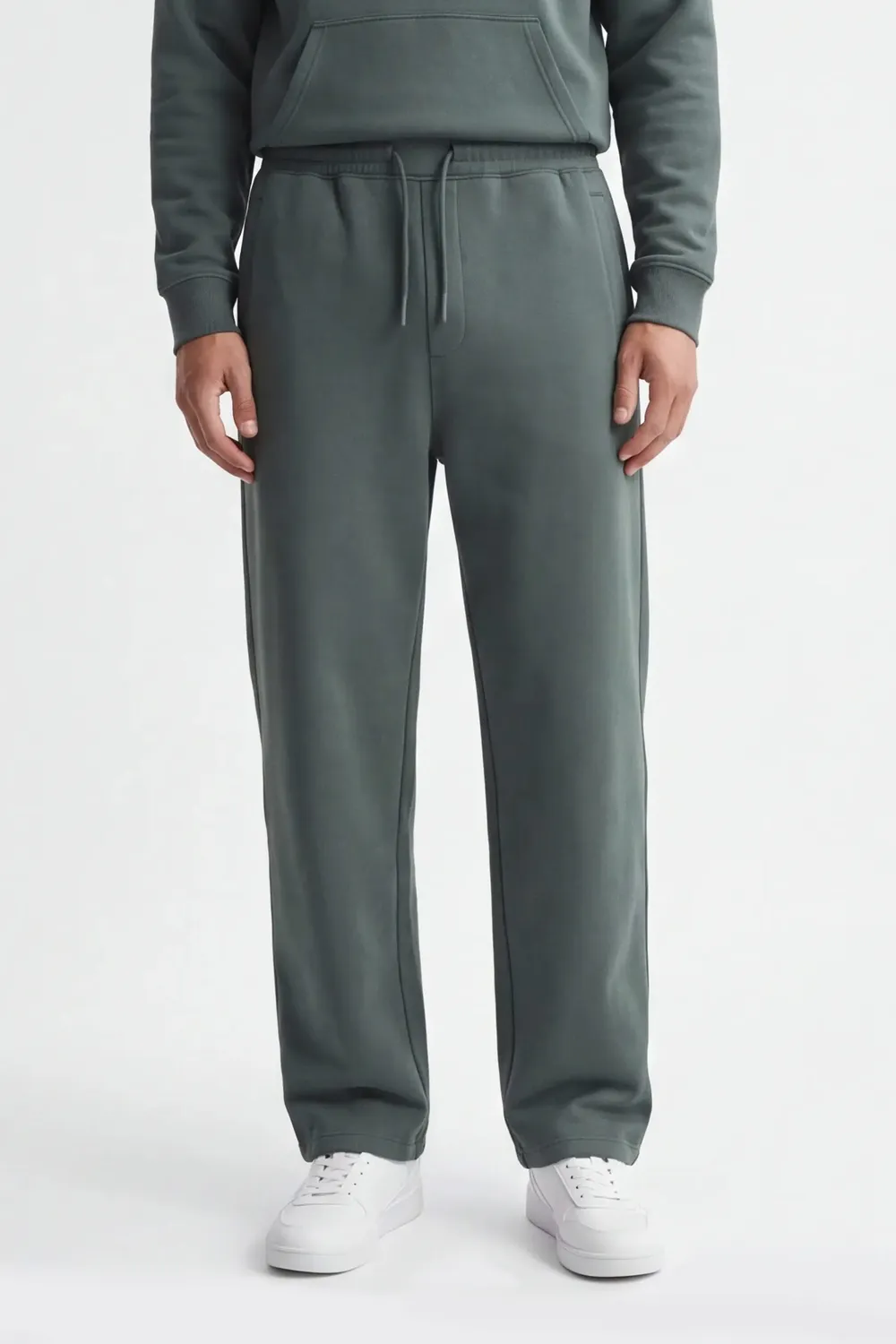 Sonny Bono Over Fit 07013P4 jogger verde bosco felpato