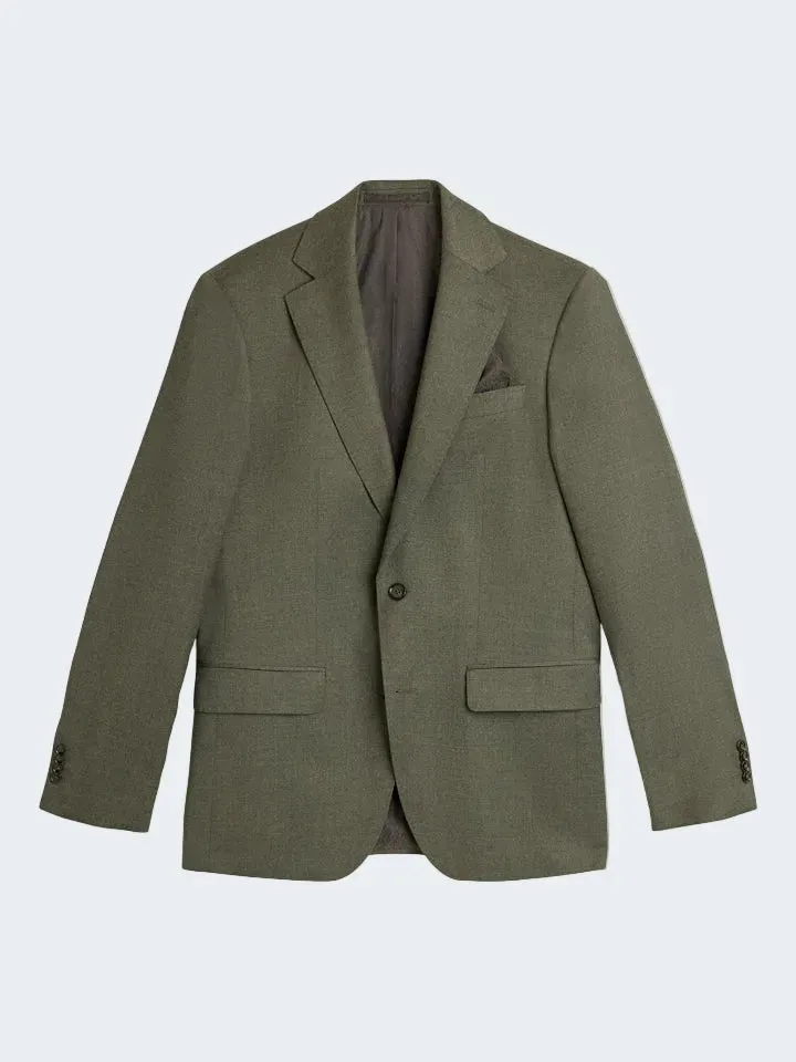 Sand Star Napoli blazer flanella verde stretch