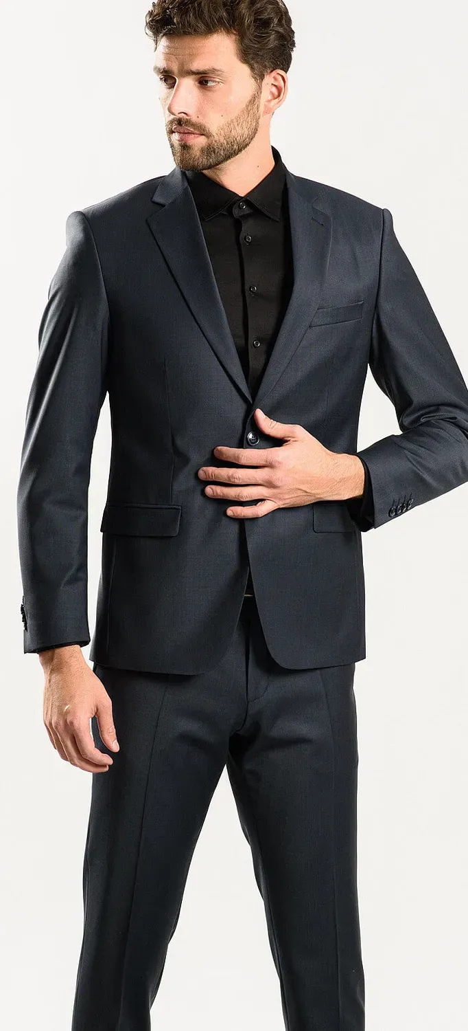 Alain Delon Steel abito uomo slim fit elasticizzato