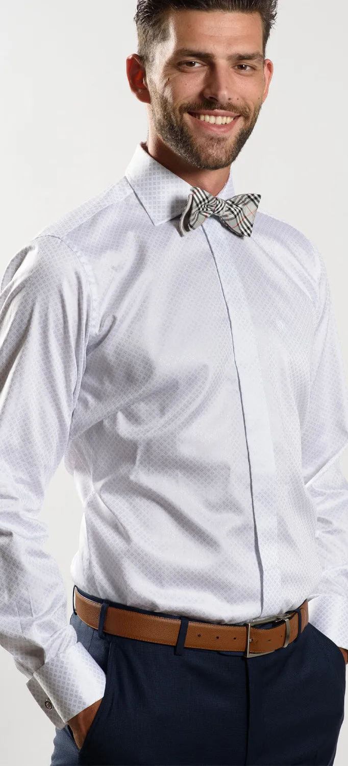 Alain Delon Limited camicia bianca cerimonia gemelli cotone