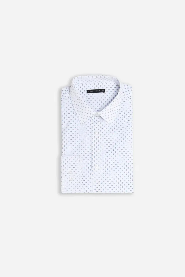 Sonny Bono NI 02083CM 326 camicia bianco microfantasia