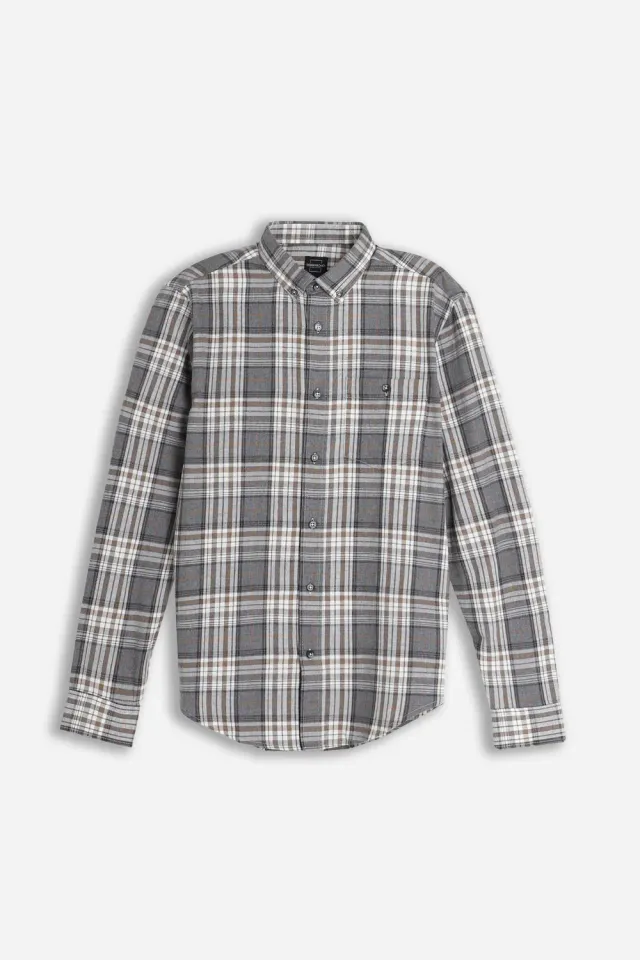 Sonny Bono NI 02017CM Camicia Flanella Grigio Quadri