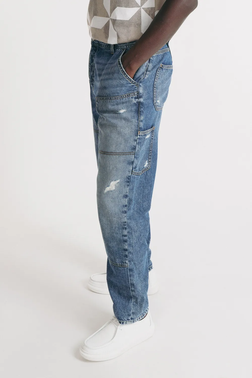 Sonny Bono Worker jeans indaco 100% cotone