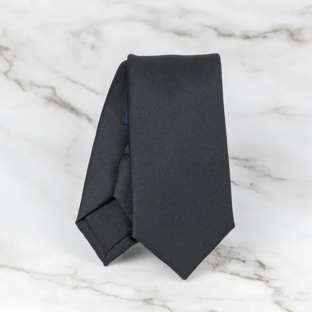 Sarti Toscani cravatta raso nera 155 cm