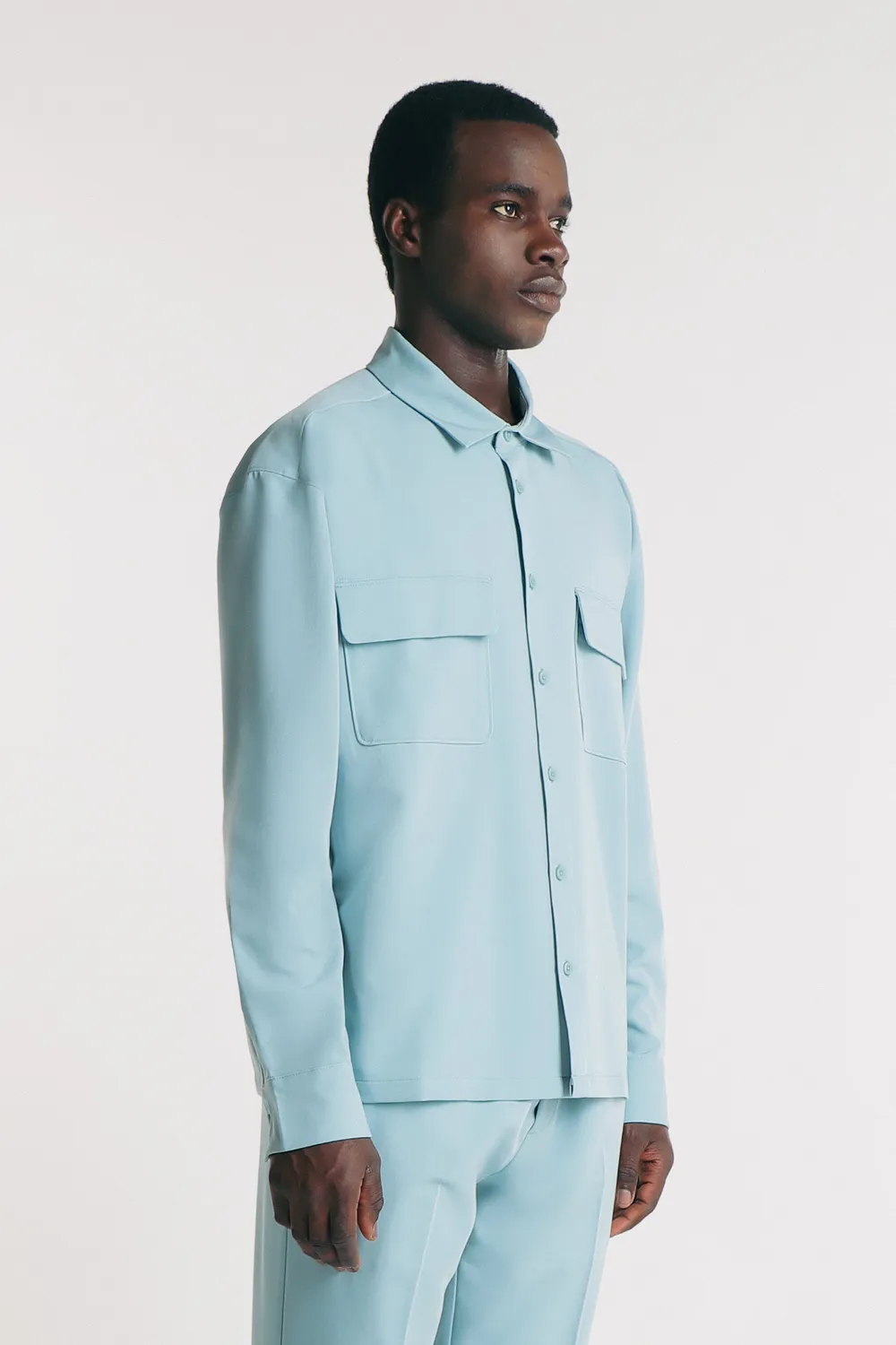 Sonny Bono Poliviscosa Overshirt Polvere
