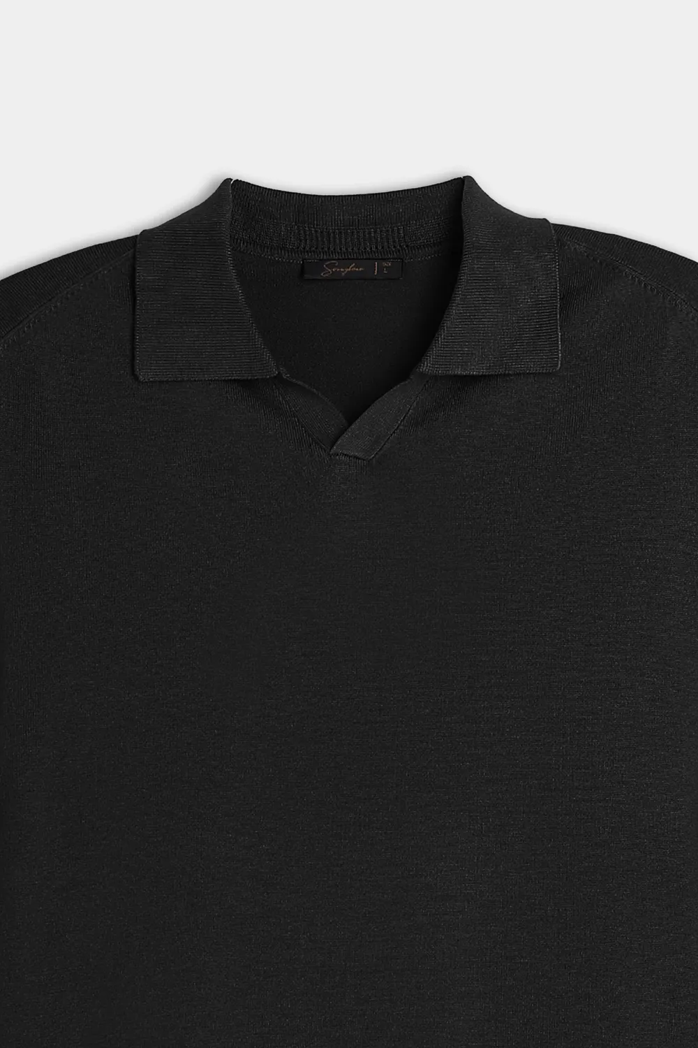 Sonny Bono Maglia Polo Collo Derby Nero Viscosa
