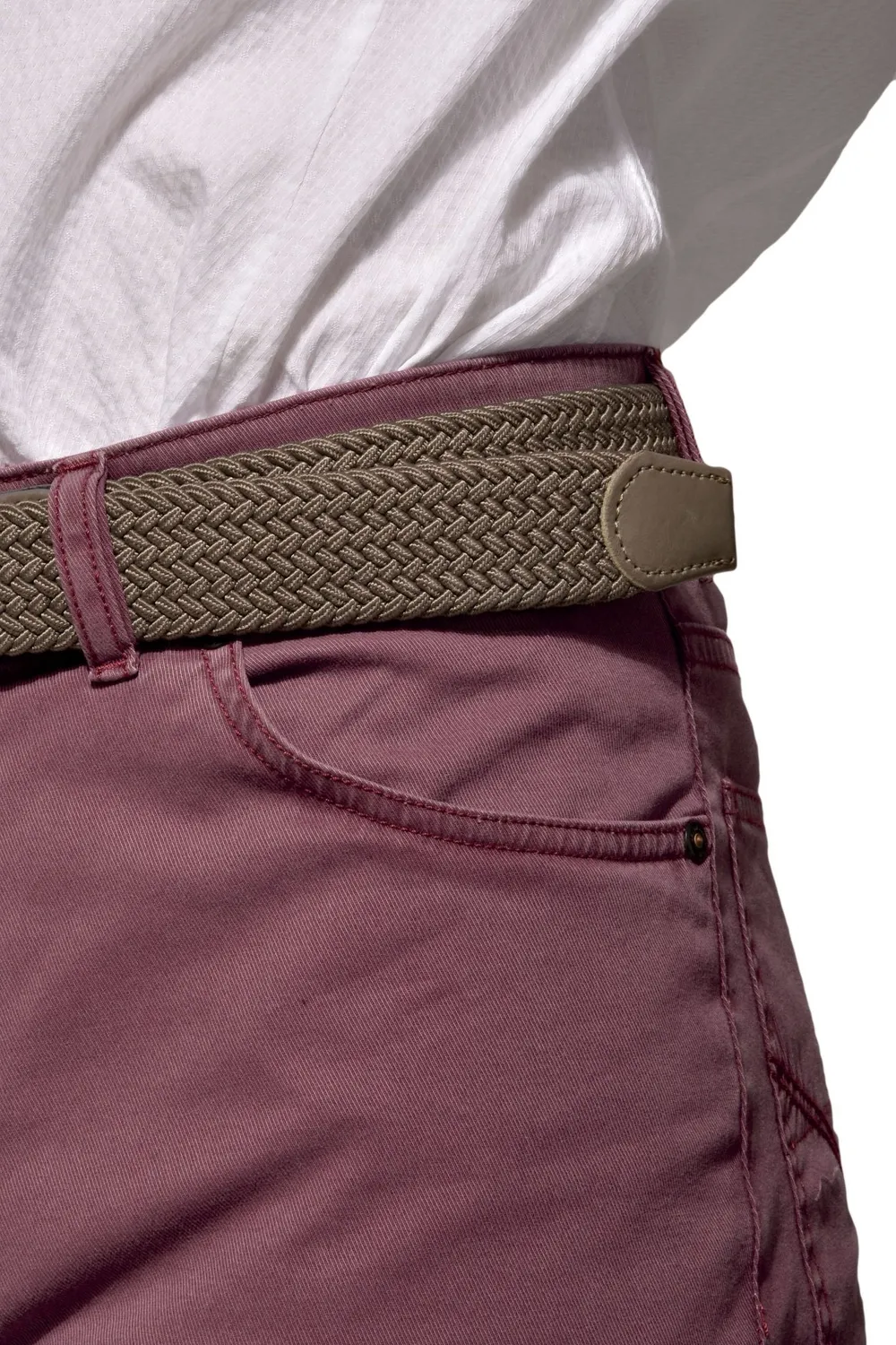 Alain Delon pantaloni casual viola five pocket slim fit