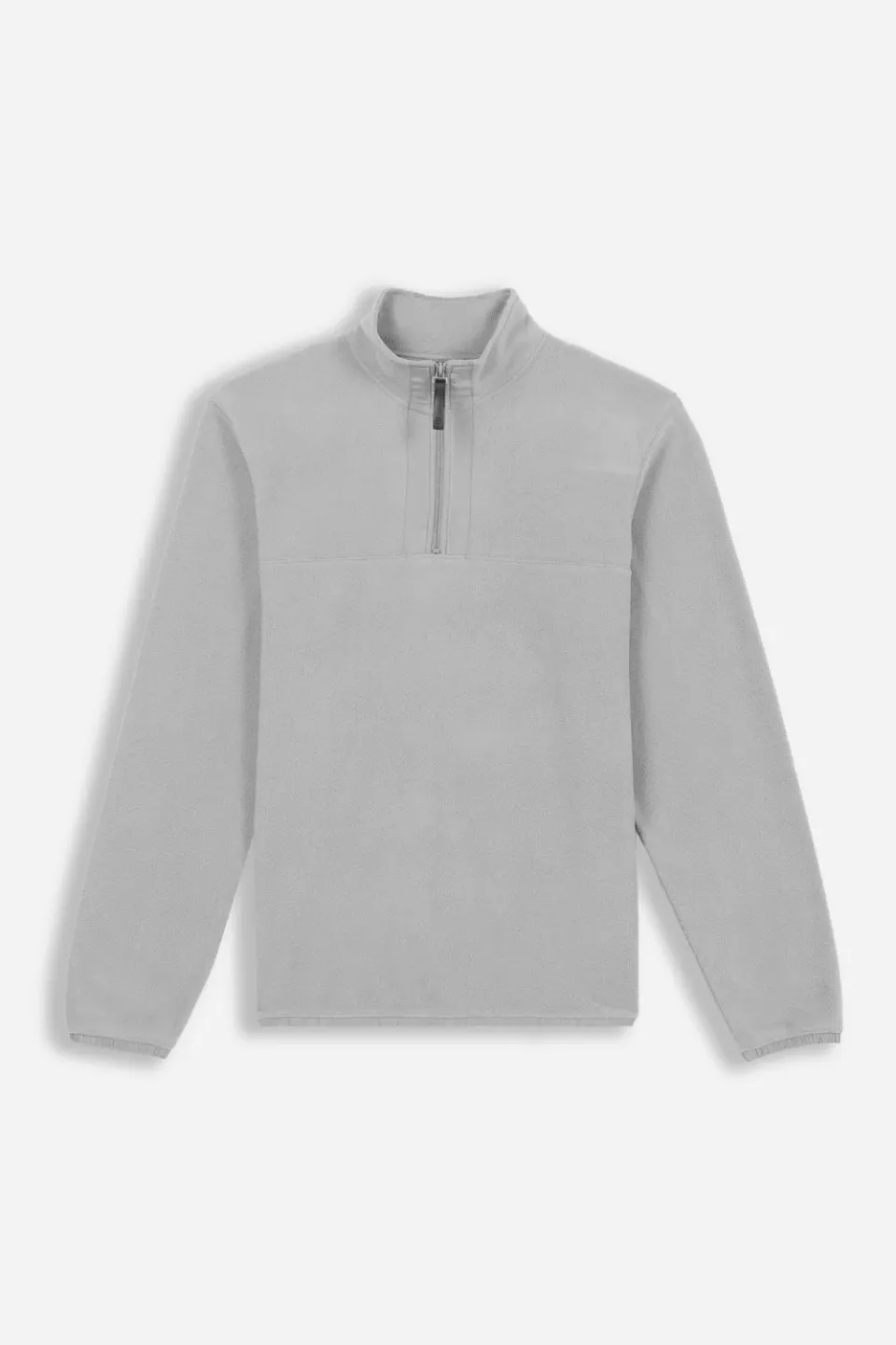 Sonny Bono Pile Felpa Mezza Zip Collo Alto Grigio