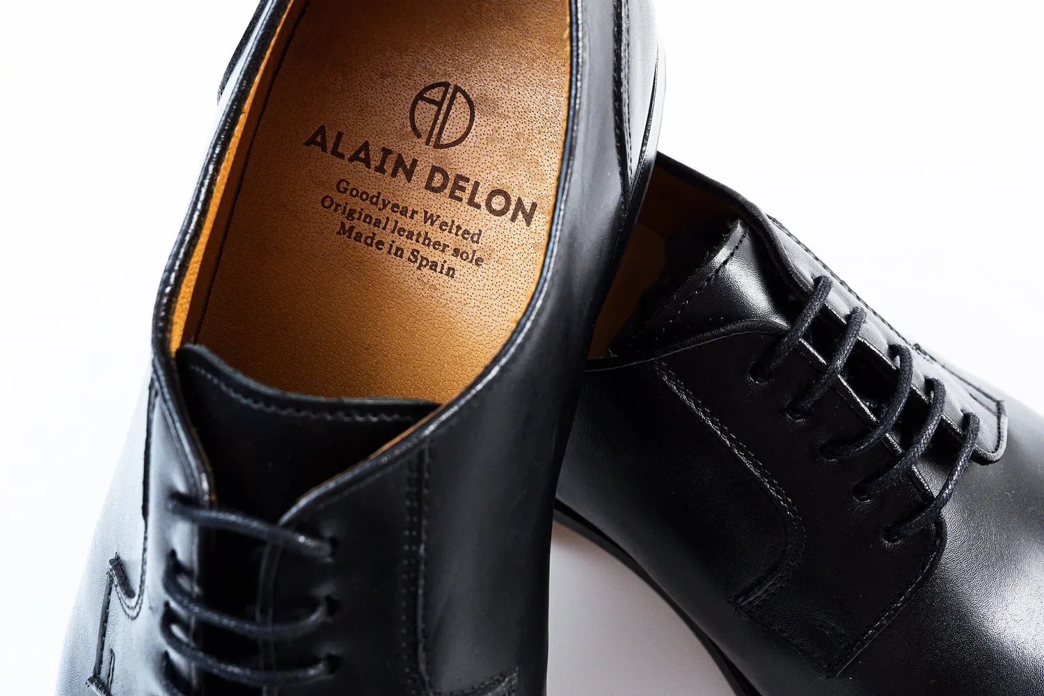 Alain Delon derby nere pelle vitello Goodyear