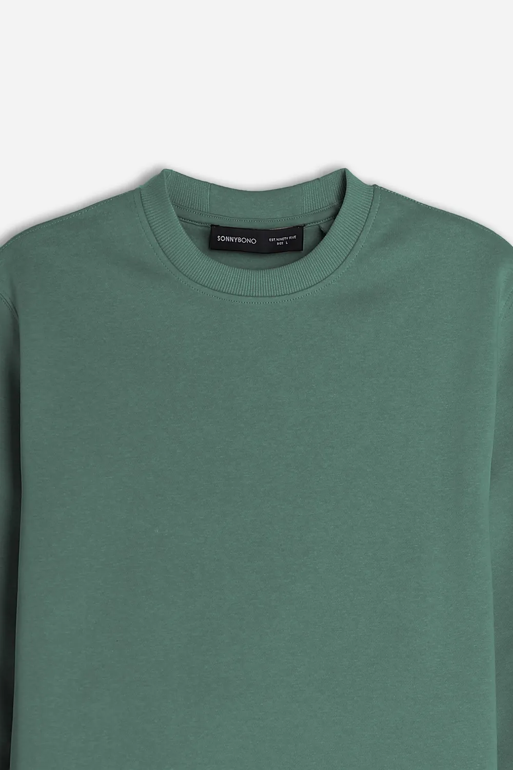 Sonny Bono Basic FS 03305FE Felpa Verde Bosco Cotone