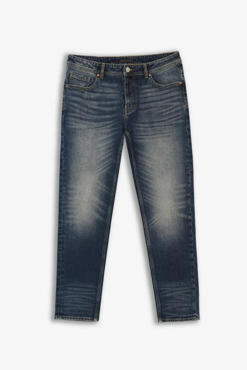 Sonny Bono Jeans Denim Cropped Bleu Cotone