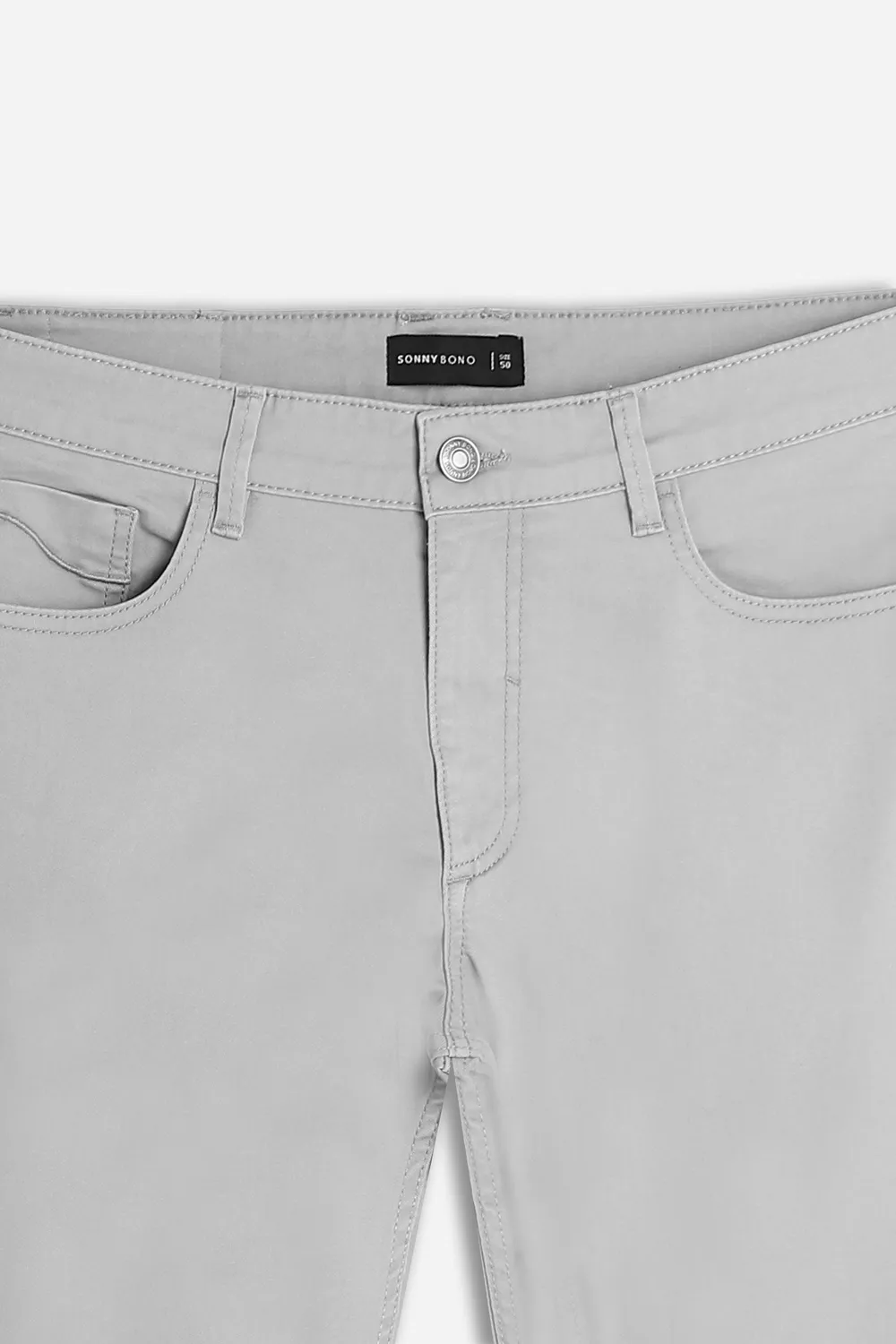 Sonny Bono Basic 07408P5 pantalone 5 tasche grigio perla