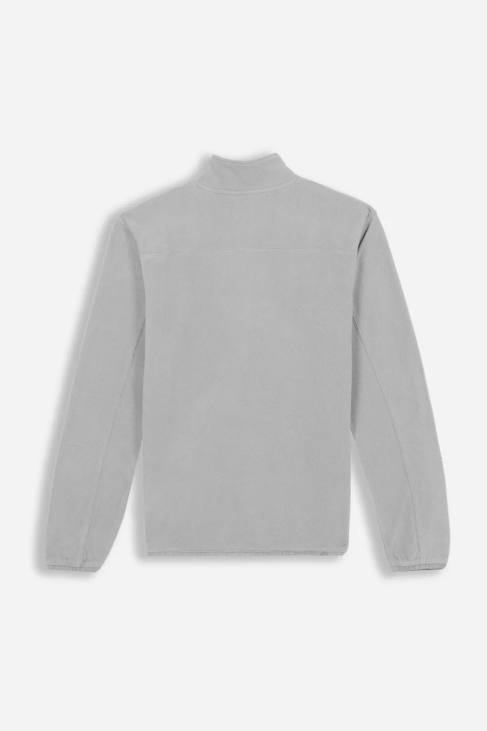 Sonny Bono Pile Felpa Mezza Zip Collo Alto Grigio
