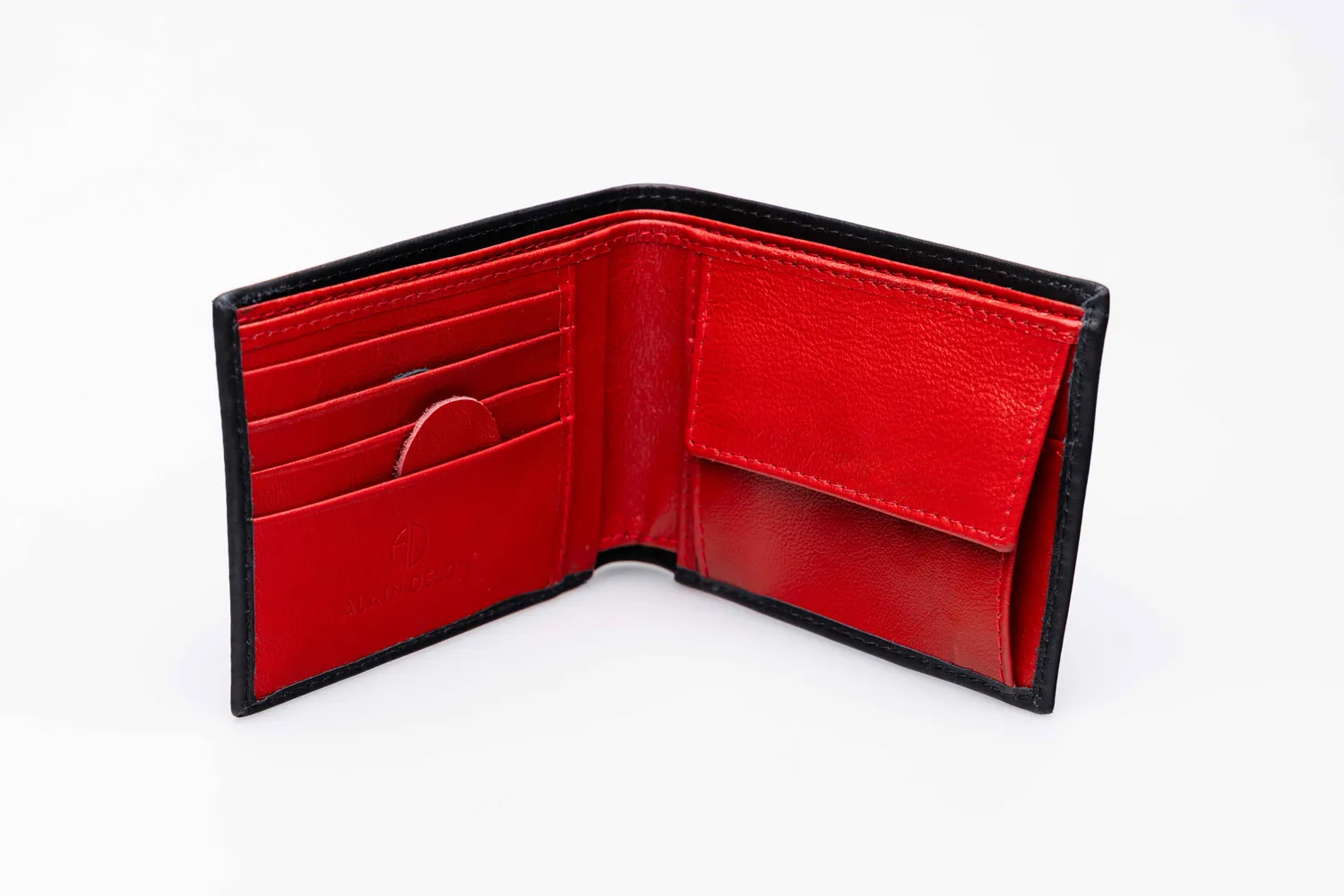 Alain Delon portafoglio uomo pelle carte e banconote