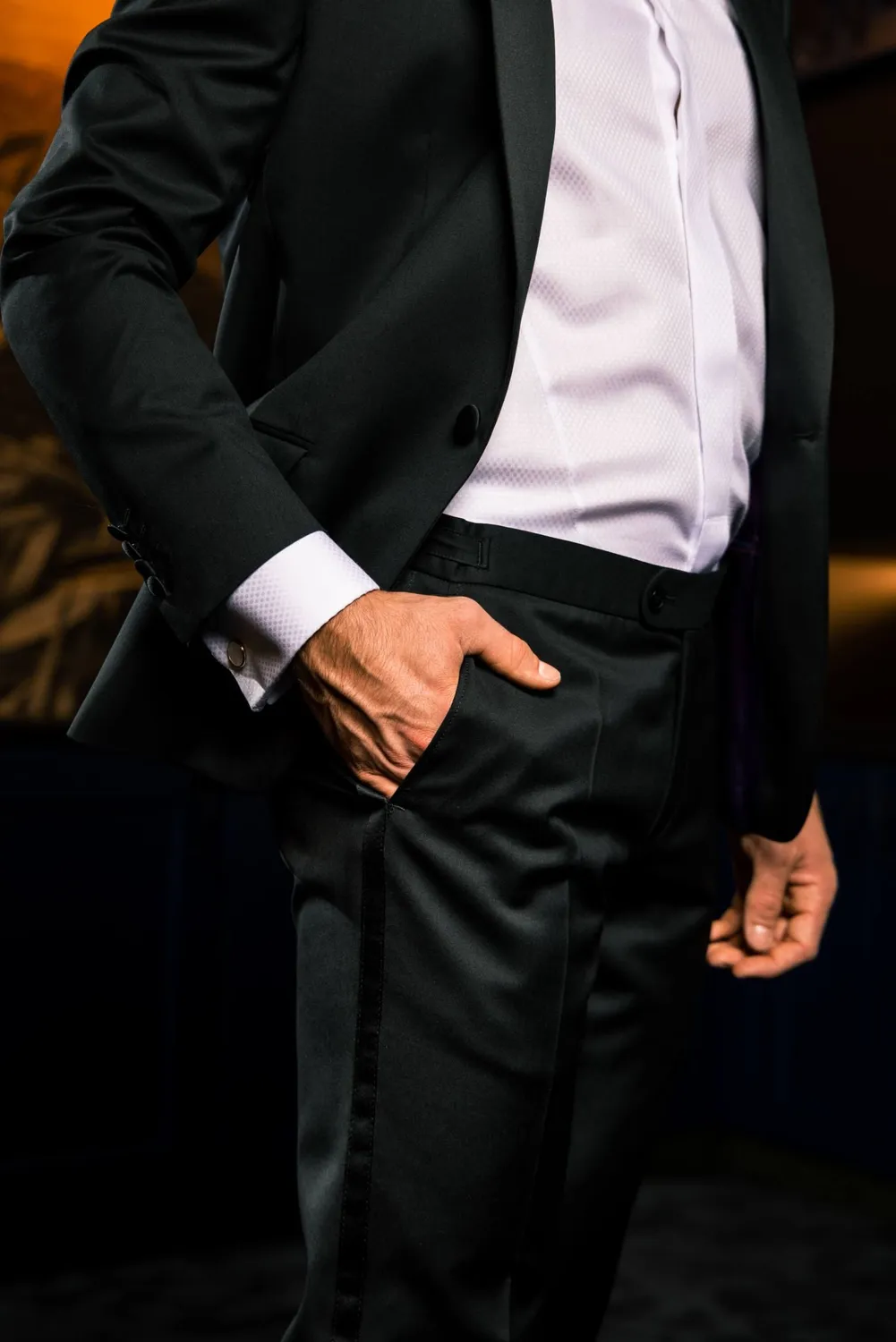 Alain Delon camicia Extra Slim Fit bianca cerimonia